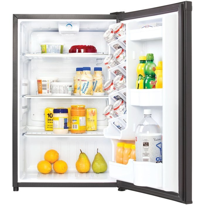 Premium Mini Fridge Refrigerator Appliances Compact Small Apartment Size in Black N3