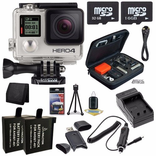GoPro HERO4 Silver Edition Action Camera Camcorder 48GB Bundle 3