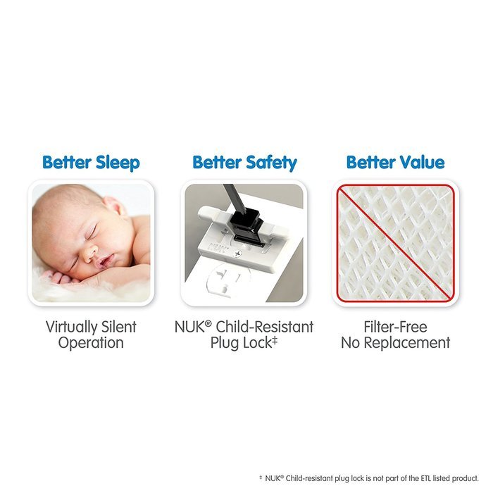 NUK Warm and Cool Mist Ultrasonic Humidifier