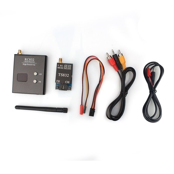 AKK 5.8G FPV 2000M Range TS832+RC832 Audio Video Transmitter and Receiver for FPV Drone N3