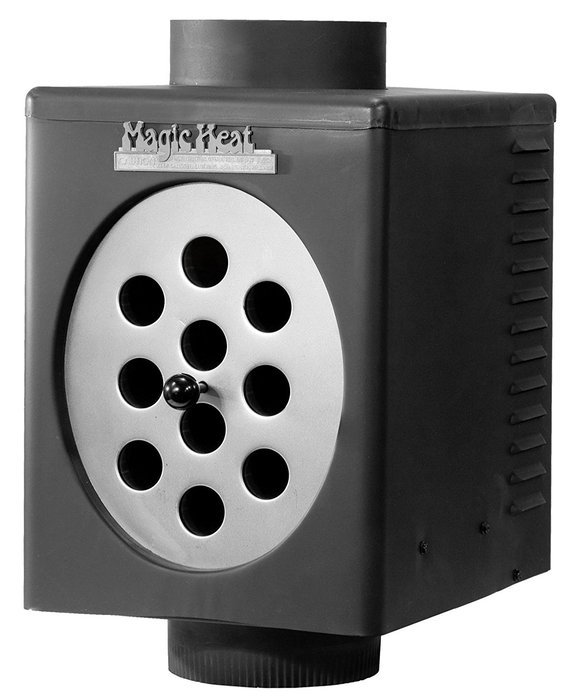 Magic Heat Reclaimer for Wood, Coal or Oil Heaters - Fits 6in. Flue and Has Bottom Crimp