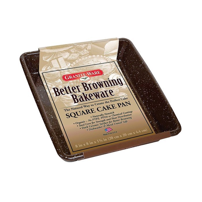 Granite Ware F0624 Better Browning 8 by 8-Inch Square Cake Pan
