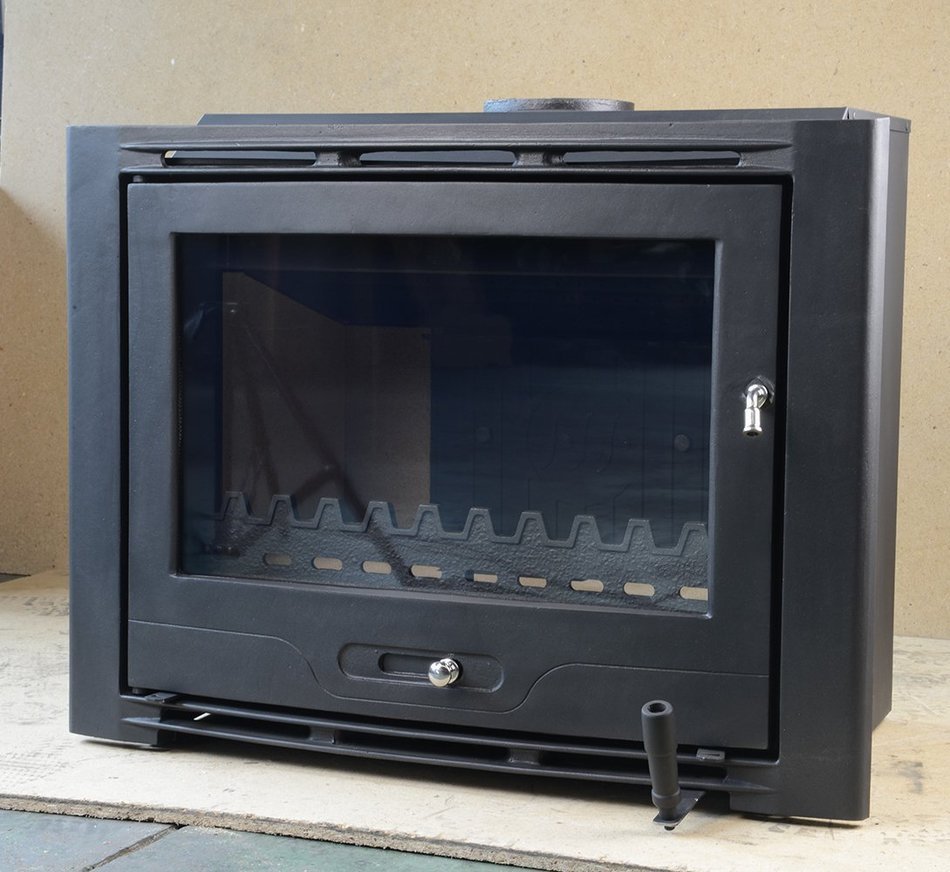 HiFlame Wood Burning Fireplace Insert HF577IU7 Paint Black