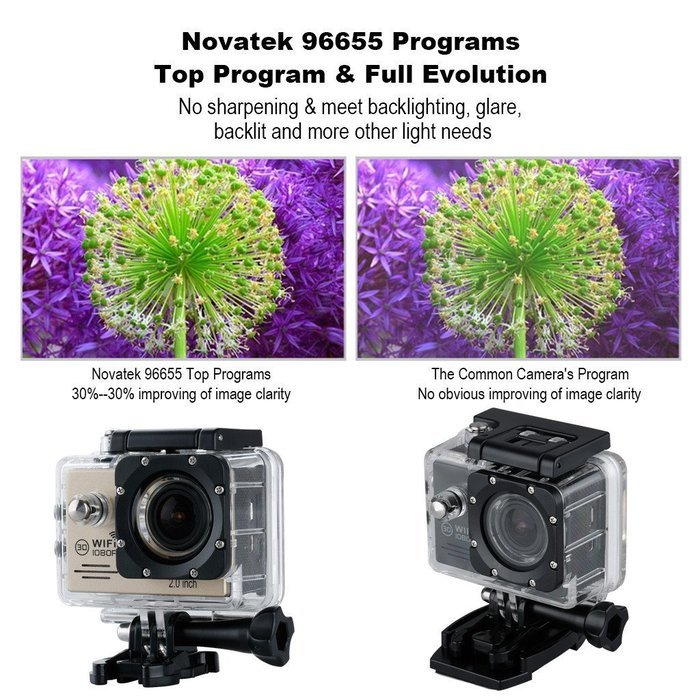 Excelvan SJ6000 WiFi Sports Action Camera Ultra HD 14MP 1080P Waterproof DV Camcorder 170&deg;Degree 2.0 inch LCD... N9