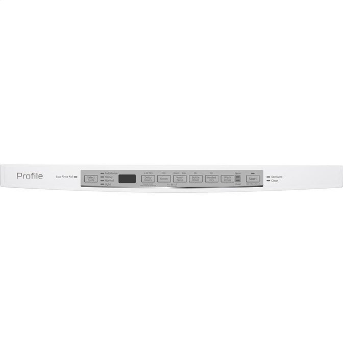 GE PDT720SGHWW Profile 24" White Fully Integrated Dishwasher - Energy Star N7