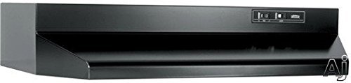 Broan 412123 Non-Ducted Range Hood, in Black