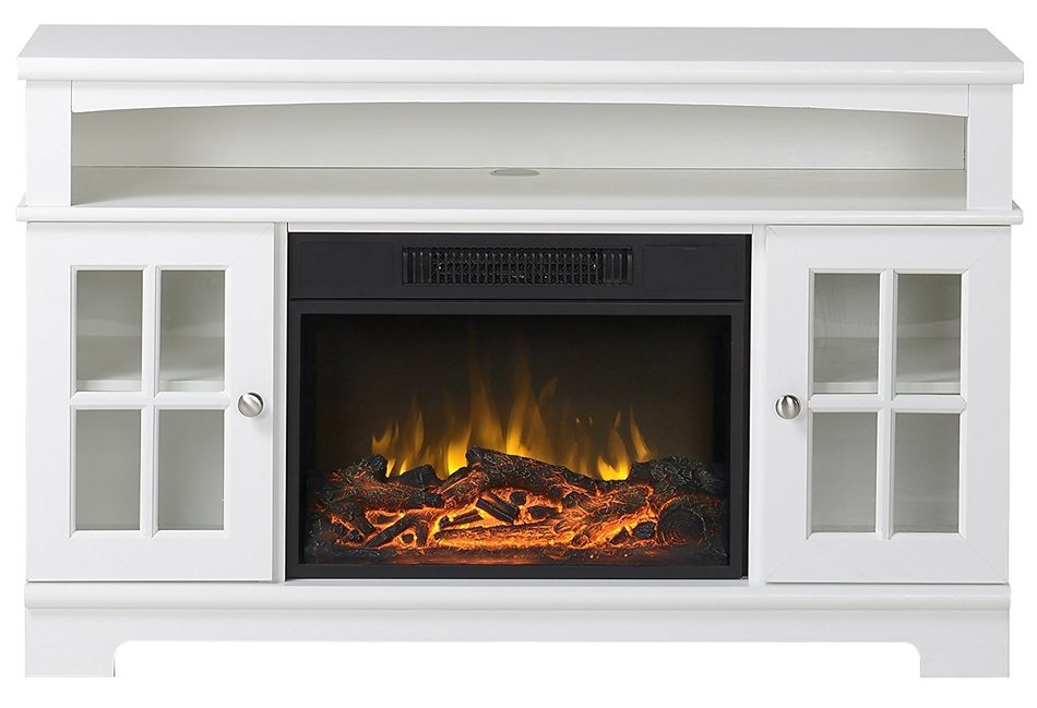 Homestar Zarate 44.5" Wide Media Fireplace in White N2