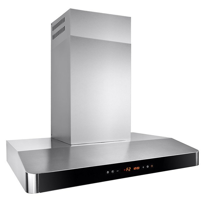 AKDY&reg; 30" Kitchen Wall Mount Wall Mount LED Touch Control Panel Baffle Filters Range Hood N8