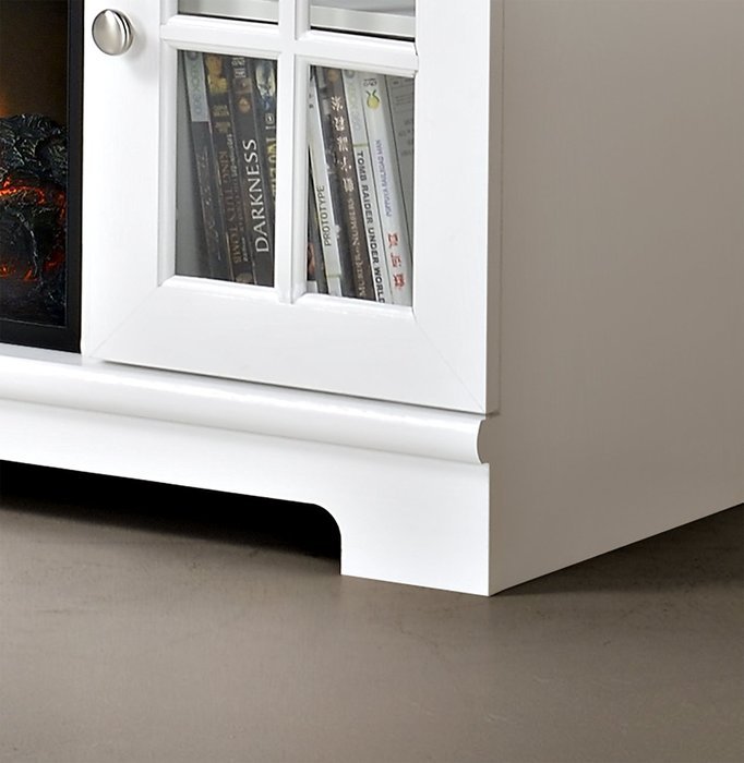 Homestar Zarate 44.5" Wide Media Fireplace in White N3