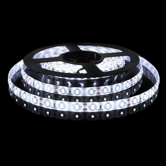 Spritech 5630 Flexible Led Strip, Daylight 300pcs SMD 5630LEDs 16.4Ft DC12V Waterproof IP65 25Lm/LED,2 times brightness...
