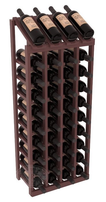 Wine Racks America Ponderosa Pine 4 Column 10 Row Display Top Kit. 13 Stains to Choose From! N14