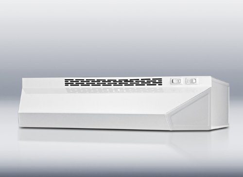 Summit H1620W 20 Under Cabinet Range Hood 180 CFM Internal Blower, 2 Speeds, Light, White by Summit Refrigeration