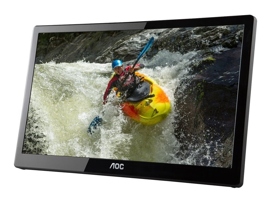 AOC e1659Fwux- Pro 16-Inch Class, Full HD 1920x1080 Res, 300 cd/m2 Brightness, USB 3.0-Powered... N20
