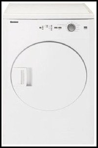 Blomberg 3.67 Cu. Ft. White Front Load Electric Dryer - DV17540