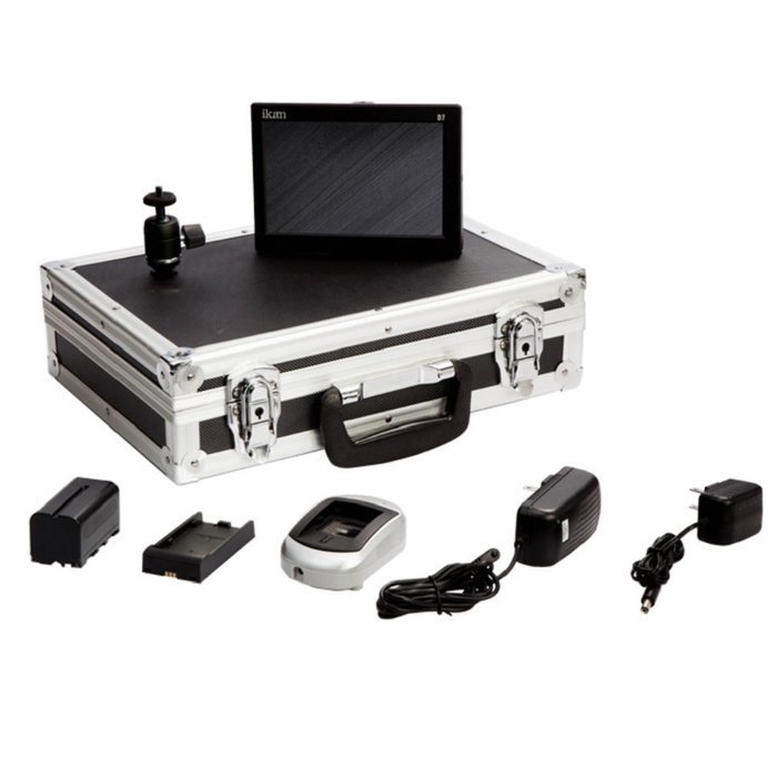 Ikan D7-DK-E6 D7 Field Monitor Deluxe Kit for Canon E6 Battery (Black) N7
