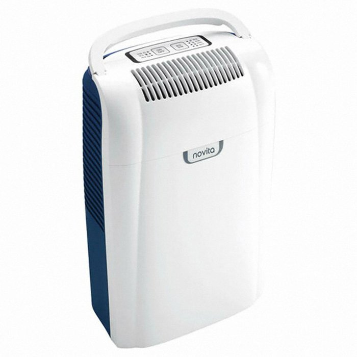 Novita Dh-103 Dehumidifier Humidity Control Low Noise White Color N4