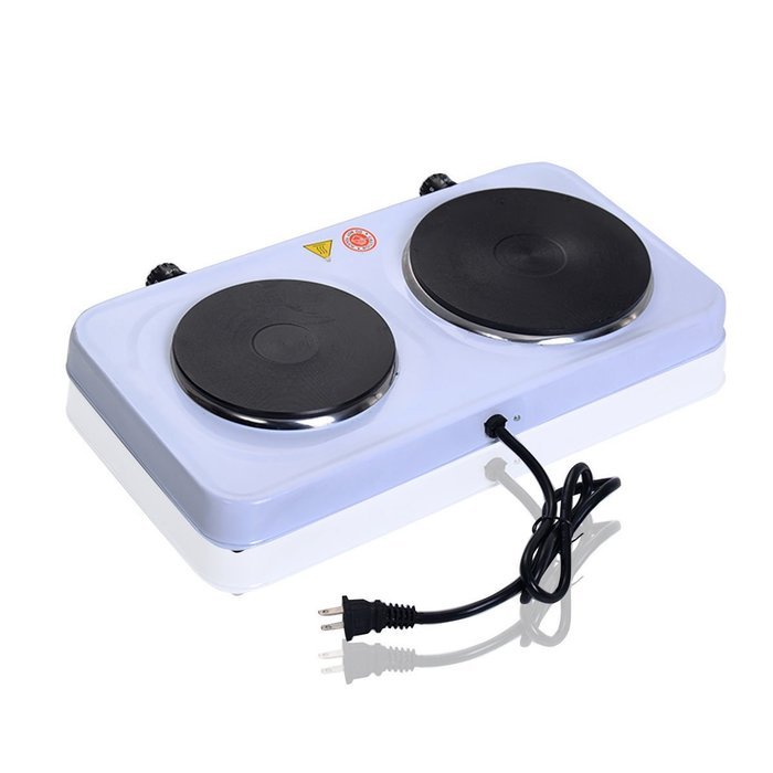 Goplus Electric Double Burner Hot Plate Portable Stove Heater Countertop Cooking, Powerful 2500 Watts For Fast...