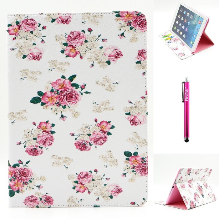 iPad Mini 1/2/3 Case, Firefish High Quality PU Leather Wallet Case [Card Pockets] and Kickstand Feature Case for... N118