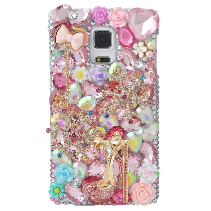 Note 4 Case,Yaheeda 3D Fashion Bling PC Hard Case for Samsung Galaxy Note 4 (2014) N4