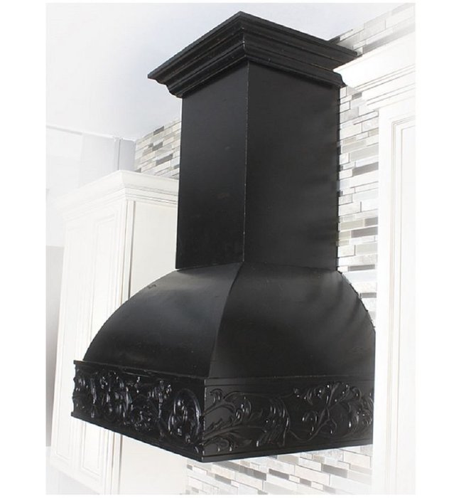 Z Line 393AA-36 1200 CFM Wooden Wall Mount Range Hood, 36", Antigua N3