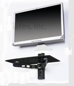Mount World 1049D Ultra Slim Flush Tilt Wall Mount for 26" 32" LCD LED VESA 200x200 , 200x100 with single shelf... N4