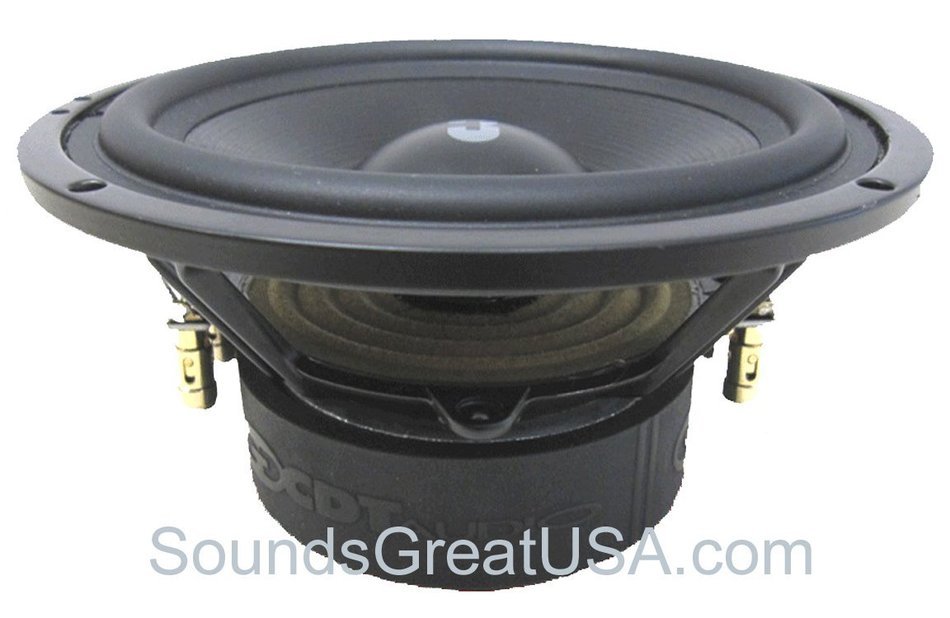 6.5" CDT Audio HD-6MDVC Dual 4 Ohm Audiophile Subwoofers can be wired for 2 Ohms N3