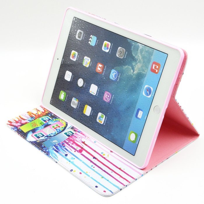 iPad Mini 1/2/3 Case, Firefish High Quality PU Leather Wallet Case [Card Pockets] and Kickstand Feature Case for... N161