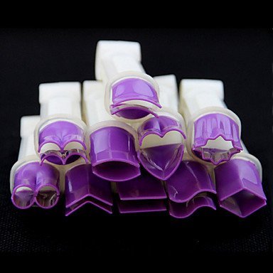 Y&XL&H Cake Clip Plastic Tweezers Cake Cookies Pastry Cutter Decoration Mold Tools,Set of 10 N3