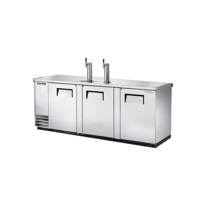 True 2 Keg Stainless Steel Direct Draw Beer Dispenser
