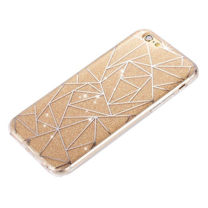 iPhone 7 Case,iPhone 7 Bling Glitter TPU Case,PHEZEN Geometric Pattern Shiny Sparkling Glitter Flexible Soft Rubber...