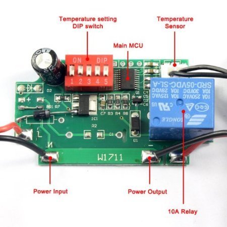 RioRand -15-70&deg;c Heating Cooling Thermostat Temperature Controller DC 24V N7