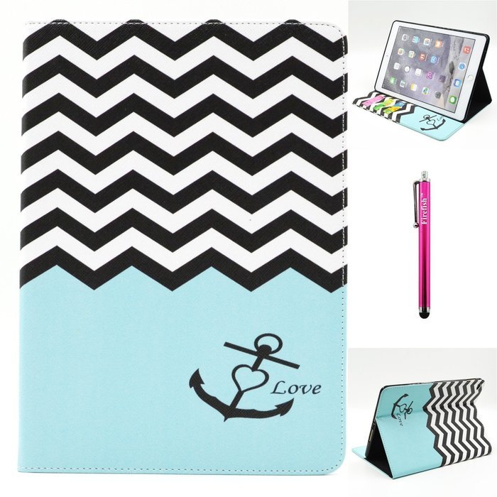 iPad Mini 1/2/3 Case, Firefish High Quality PU Leather Wallet Case [Card Pockets] and Kickstand Feature Case for... N173