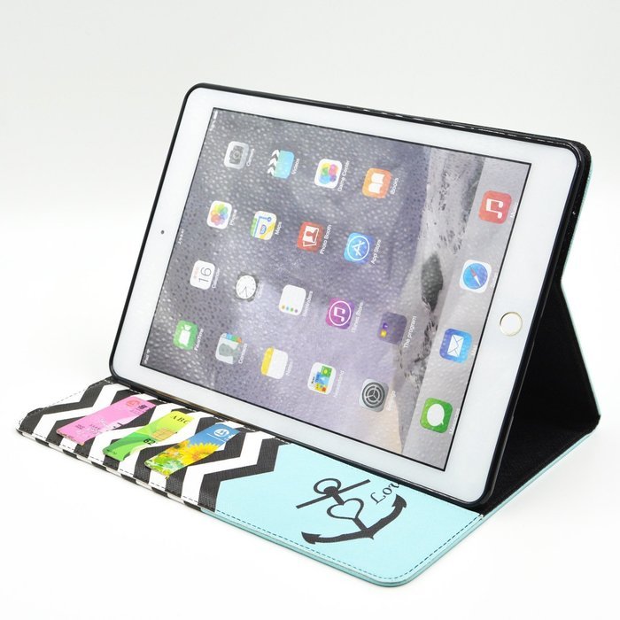 iPad Mini 1/2/3 Case, Firefish High Quality PU Leather Wallet Case [Card Pockets] and Kickstand Feature Case for... N174