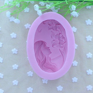 Sher Beautiful Faery Soap Mold Fondant Cake Chocolate Silicone Mold, Decoration Tools Bakeware N4