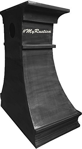 Zinc Vent Hood Wall Mount (dark hammered, 54") N3