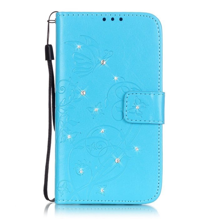 Spritech(TM) Pu Leather Bling Phone Case For LG G Stylo 2 LS775/LG Stylus 2 K520,Handmade Crystal Accessary Flower... N5