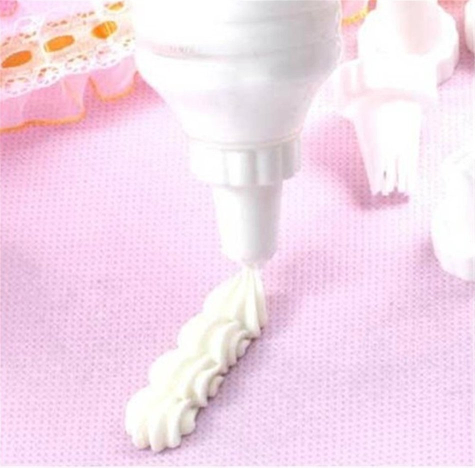 Bestwishes2u 8pcs Cream crowded flower，Mini Cake Decorating Kit N3