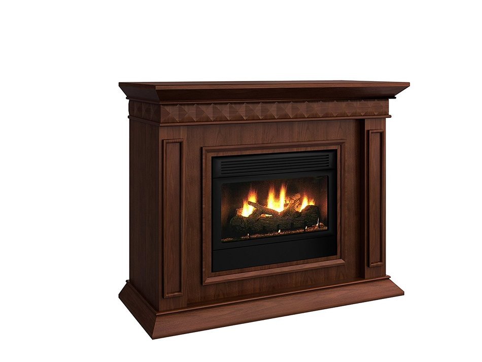 Argo Furniture Alessandra Electric Fireplace, Walnut N5