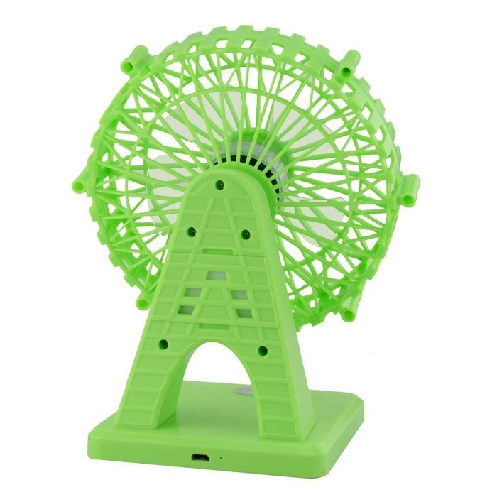 Number-One Portable Fan Sky Wheel Shaped Mini USB Rechargeable Fan Desk Table Fans Electric Personal Fan Adjustable... N3
