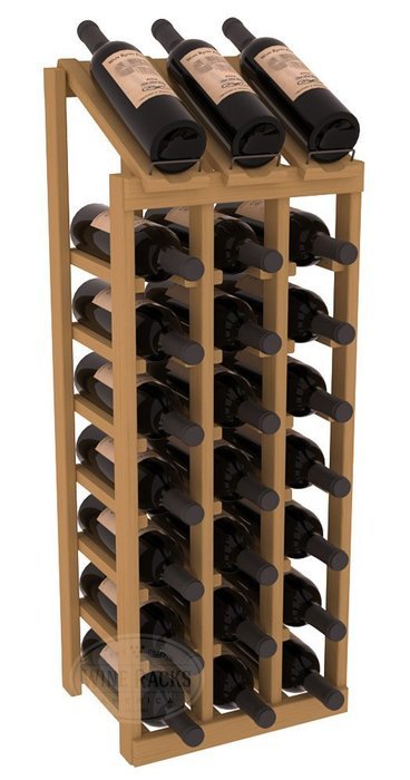 Wine Racks America Ponderosa Pine 3 Column 8 Row Display Top Kit. 13 Stains to Choose From! N5