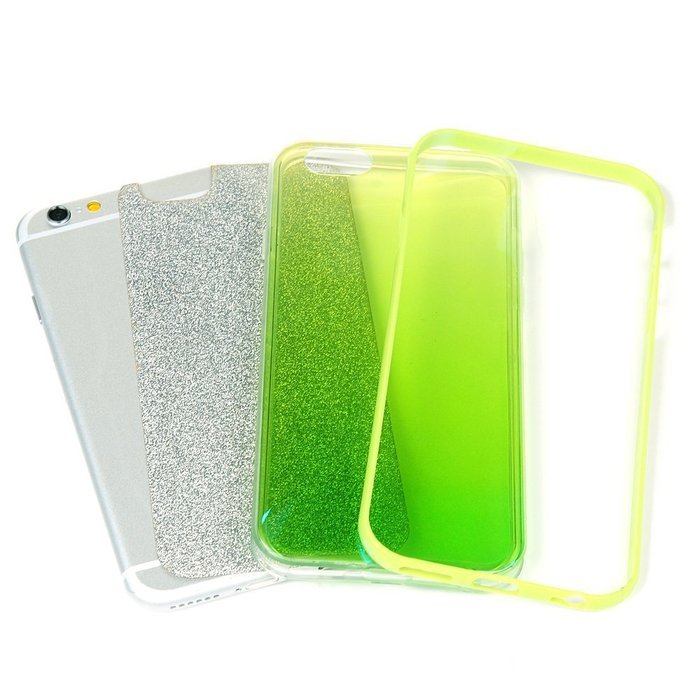 iPhone 6S Plus Case,iPhone 6 Plus Case (5.5") - 3 in 1 Shock-absorption Soft TPU Rubber Skin Case + PC Frame Bumper... N29