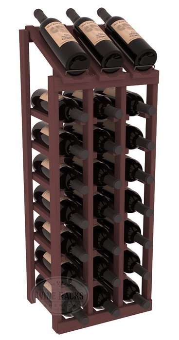 Wine Racks America Ponderosa Pine 3 Column 8 Row Display Top Kit. 13 Stains to Choose From! N6