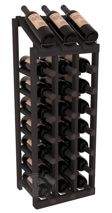 Wine Racks America Ponderosa Pine 3 Column 8 Row Display Top Kit. 13 Stains to Choose From! N8
