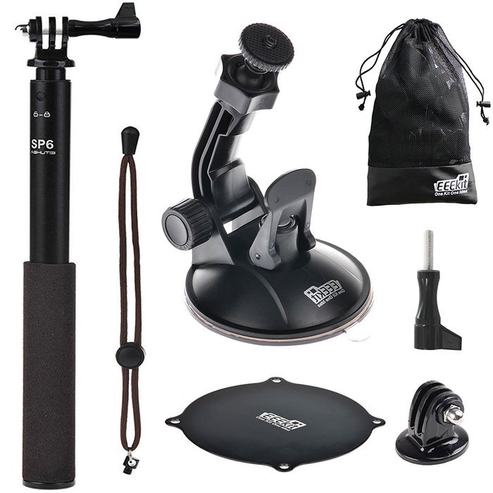 Car Dashboard Suction Cup Mount,Selfie Stick Monopod for Lightdow LD6000 1080P HD Wifi Sports Action Cam,EEEKit... N2