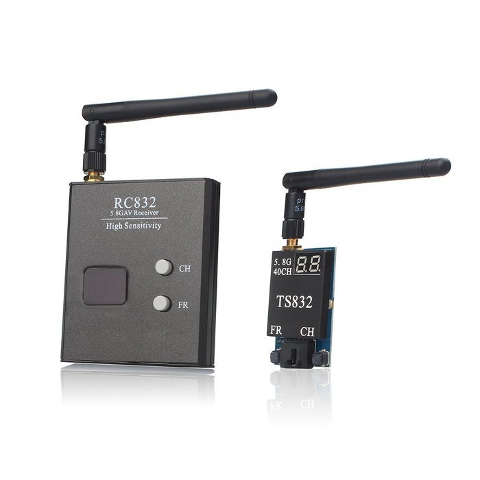 AKK 5.8G FPV 2000M Range TS832+RC832 Audio Video Transmitter and Receiver for FPV Drone N4