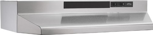 Broan 433011 ADA Capable 4-Way Convertible Under-Cabinet Range Hood, 30-Inch, White N3