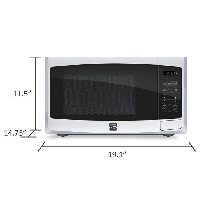 Kenmore 0.9 cu. ft. Countertop Microwave Black 73099 N21
