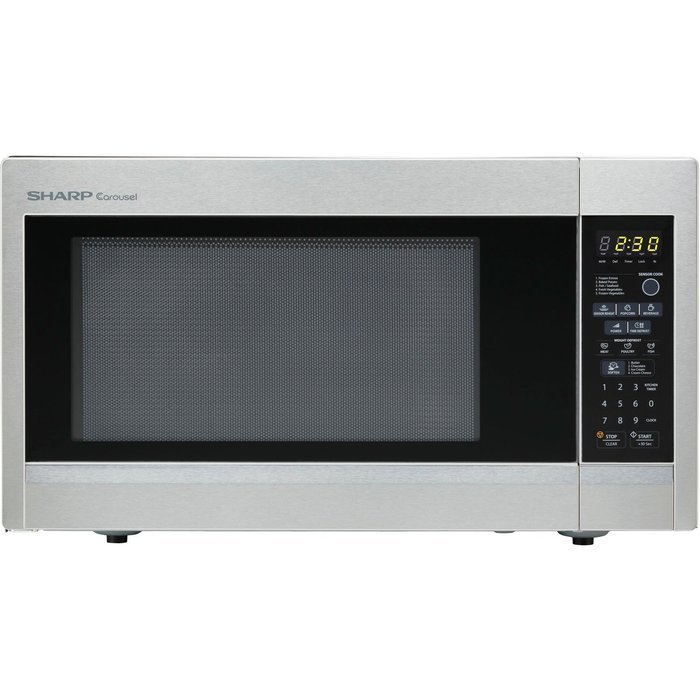 Sharp Countertop Microwave Oven ZR551ZS 1.8 cu. ft. 1100W Stainless Steel with Sensor Cooking N22