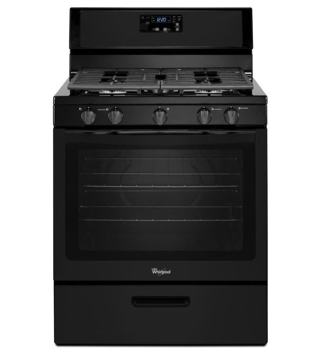 WHIRLPOOL RANGES, OVENS & COOKTOPS 1028767 30" 4.4 cu.ft. Single Oven Free-Standing Gas Range, Black N2