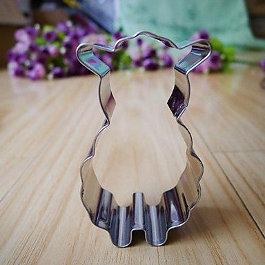 Sher Cartoon Sheep Shape Cookie Cutters, Fuirt Cut Moulds, Stainless Steel N2